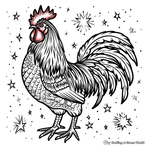 Rooster Coloring Pages Free And Printable