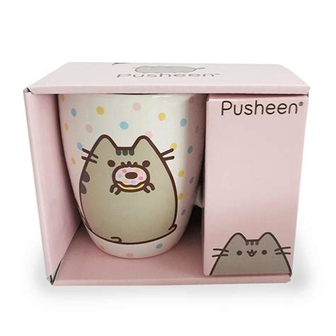 Pusheen Character Mug With Donut At Mighty Ape Nz