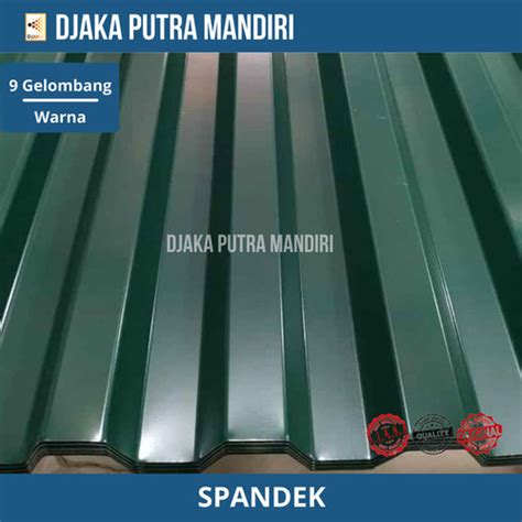 Jual Spandek Galvalum Gelombang Sni Warna Antik Kota