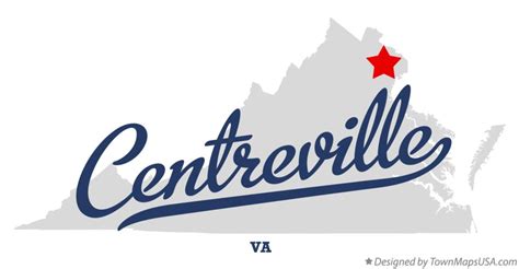 Map of Centreville, VA, Virginia