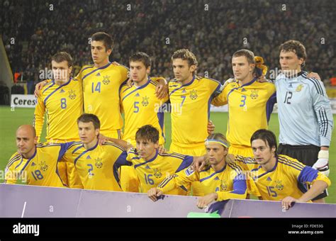 Ukraine National Football Team Pose For A Group Photo Before Fifa