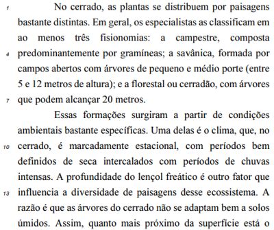 Questão No que se refere às ideias e aos aspectos linguísticos do texto