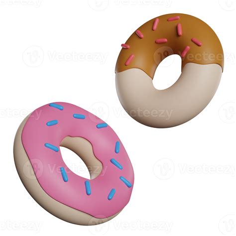 Donut 3d Illustration 19955119 Png