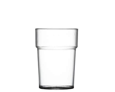 Reusable Rigid Plastic Half Pint Glass Ce