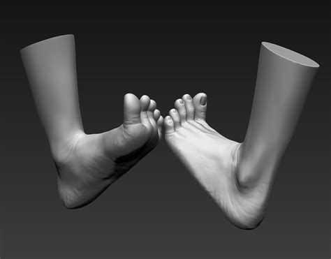 12 Female Feet 3d Model Cgtrader