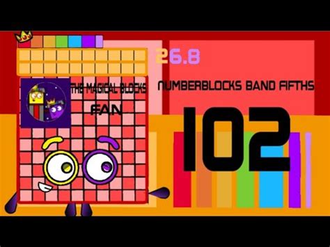 Numberblocks band Fifths 102 - YouTube