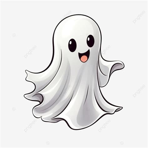 Cartoon Ghost Image Halloween Cute Character Cartoon Ghost Horror