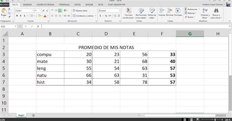 Ejemplos De Promedio En Excel