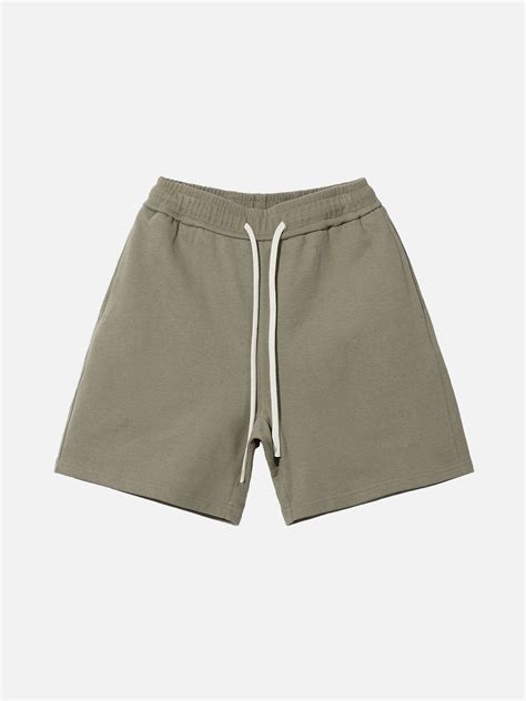 Alanbalen® Solid Color Drawstring Shorts