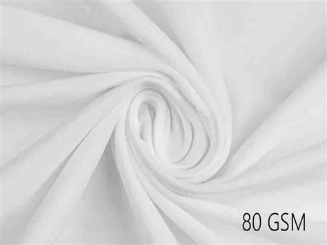 Plain Solids White Raw Spun Polyester Fabric At Rs Kg In Anand