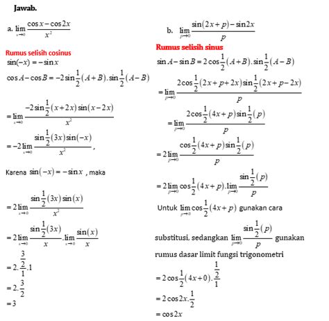 Tentang Matematika Rumus Dasar Limit Fungsi Trigonometri Yang Memuat 75344 Hot Sex Picture