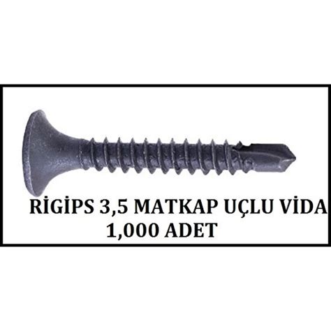 Rigips Alçıpan Vidası 3 5 x 3 5 Matkap Uçlu Vida 1000 Adet Fiyatı