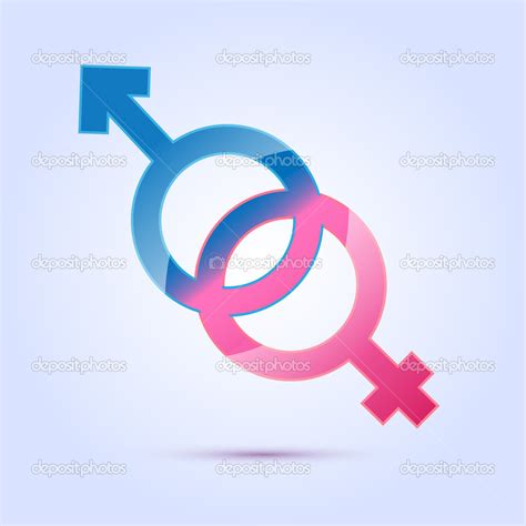 Vector Illustration Male Female Sex Symbol Stock Vector Image By