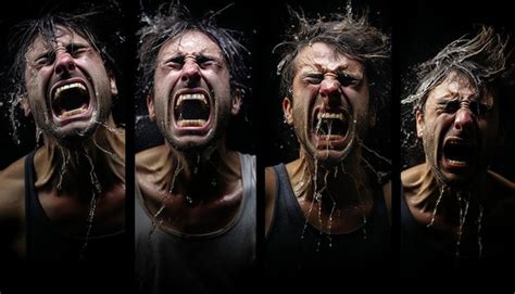 Premium Photo Expressive Faces Portraits Of Intense Emotions In Action