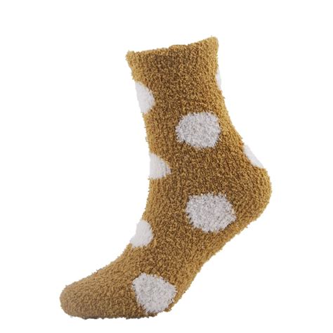 Yellow Warm Fuzzy Socks Sinoknit