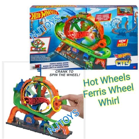 Jual Hot Wheels Track City Ferris Wheel Whirl Trackset Mainan Trek Mobil Balap Shopee Indonesia
