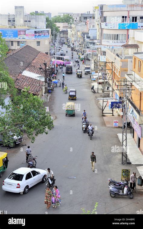 rajkot city street gujarat india Asia Stock Photo - Alamy