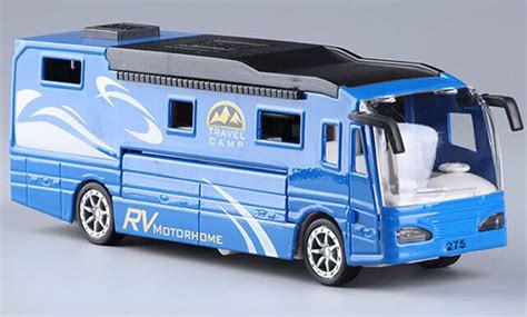 Kids 150 Red Blue White Die Cast Volkner Motorhome Toy Nb1t306