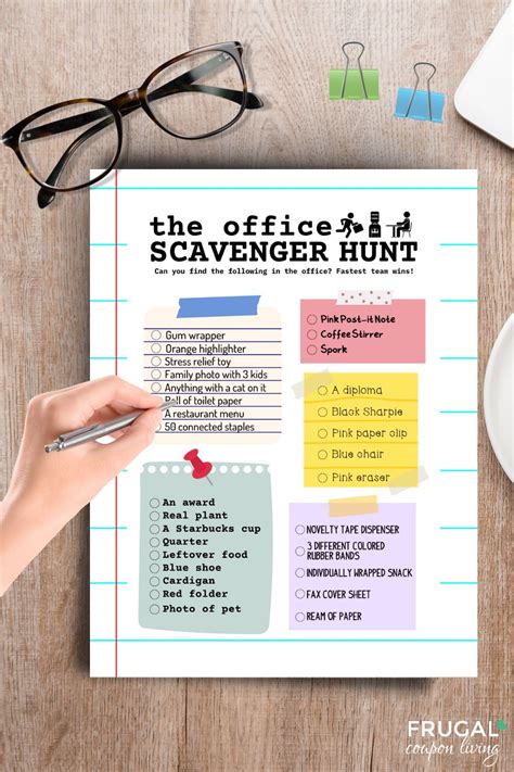 Office Scavenger Hunt Printable Office Party Game Everyone Will Love Frugal Coupon Living