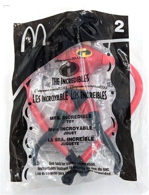 2004 McDonald's NEW Disney Pixar The Incredibles Mrs. Incredible Happy ...