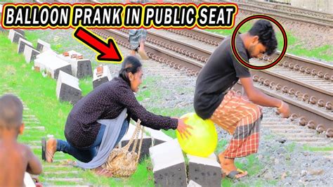 Popping Balloon Blast Prank In Public Seat New Prank Video 2022 Youtube