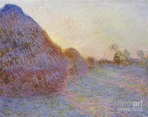 Haystacks Painting by Celestial Images | Pixels