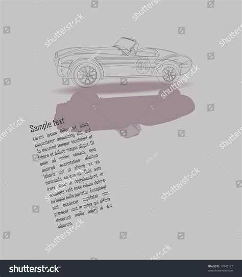 Design Vintage Car Line Drawing Vector Stock Vector (Royalty Free ...