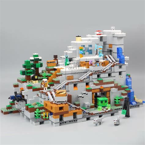 The Mountain Cave Minecraft Building Blocks Compatible 21137 Lego Lepin