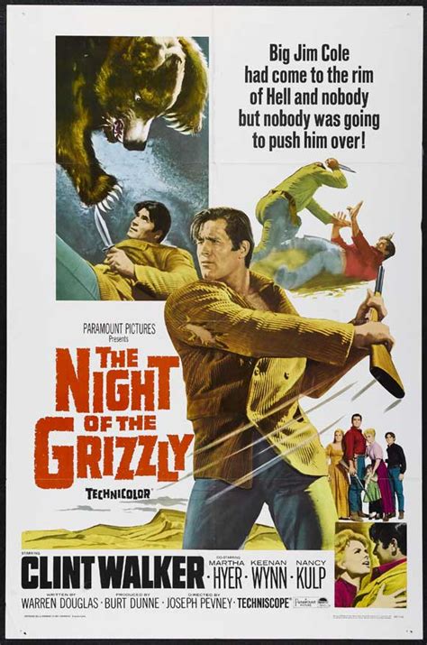 The Night Of The Grizzly (1966) - Clint Walker DVD – Elvis DVD ...