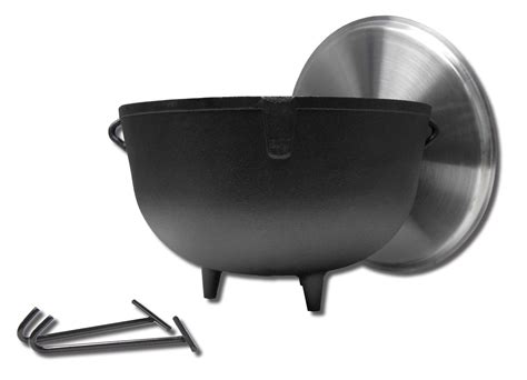 Buy King Kooker 5940 10 Gallon Heavy Duty Cast Iron Jambalaya Pot With Feet And Aluminum Lid