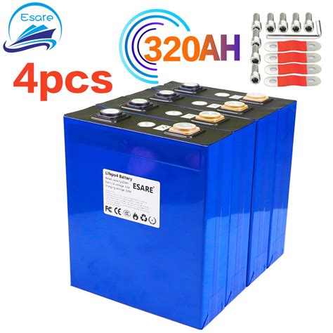 New Pcs V Ah Lifepo Rechargeable Battery Lithium Iron Phosphate