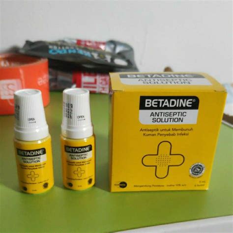 Jual Betadine Antiseptic Solution 5 Ml Betadin Obat Luka Luar Shopee