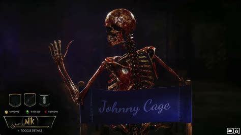 Plantilla De Johnny Cage Esqueleto En Hd Youtube