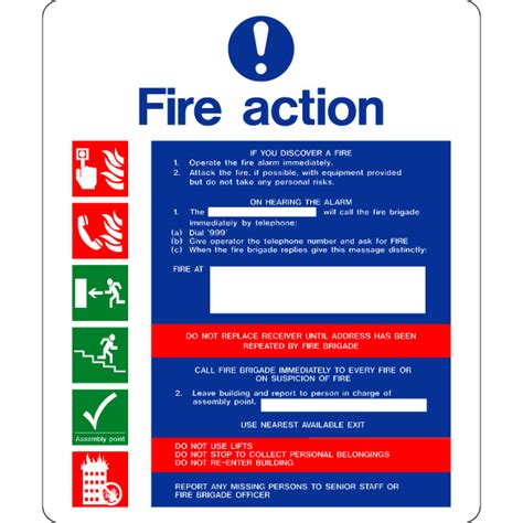 Fire Action Signage