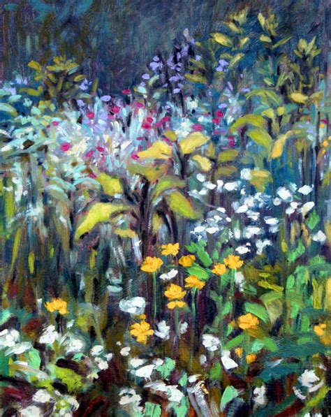 Daily Painters Of Colorado Perennial Garden 1 Original Oil Flower