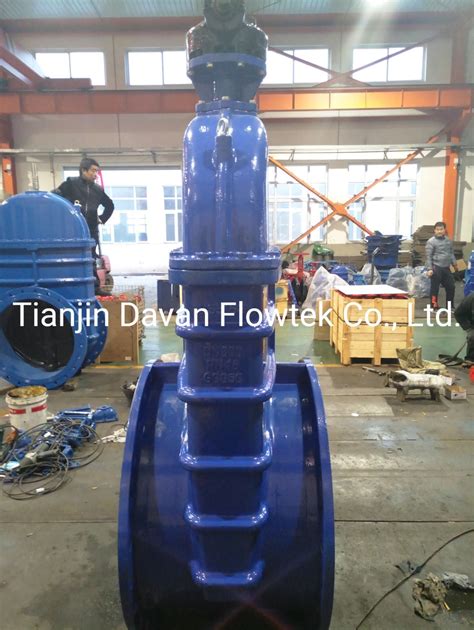 Flange Resilient Seat Rubber Wedge China Factory Ductile Iron Gate Valve Resilient Gate Valve