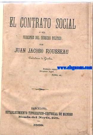 El Contrato Social o sea Principios del Derecho Político by ROUSSEAU