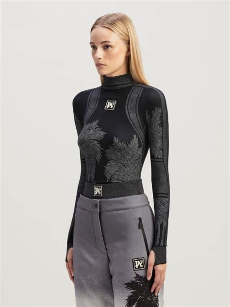 Palm Baselayer Ski Top In Black Palm Angels Official