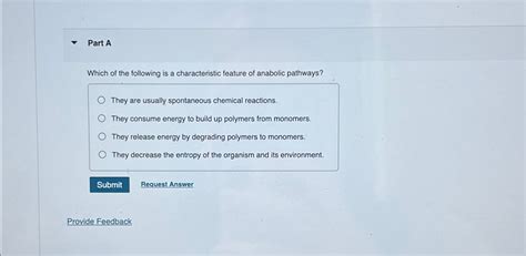 Solved Part Awhich Of The Following Is A Characteristic Chegg