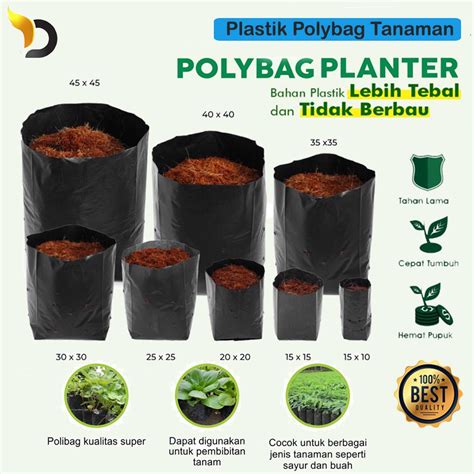 Jual Plastik Polybag Tanaman Kecil Polibag Tebal Media Semai Benih