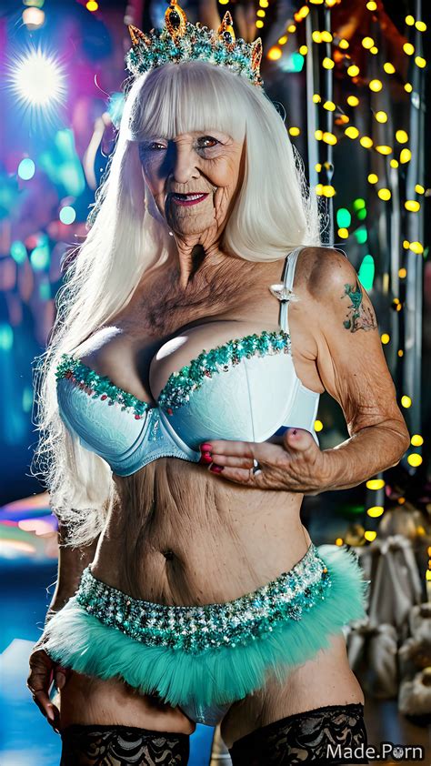 Porn Image Of Woman White Hair Saggy Tits Dancing Daisy Dukes Club