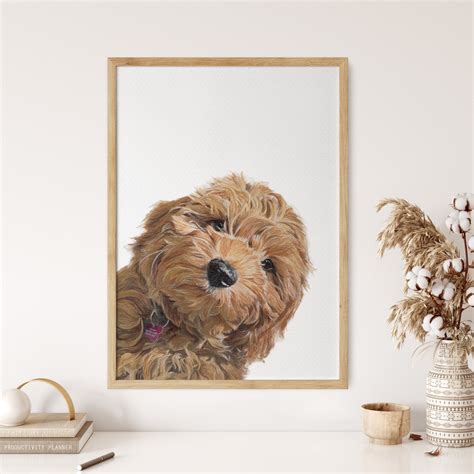 Custom Corner Peekaboo Dog Portrait | Hand-Painted Watercolor