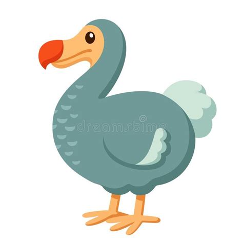 Cartoon Dodo Bird Illustration Simple Cartoon Dodo Bird Illustration