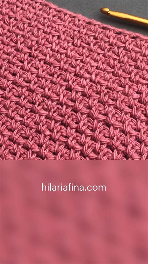 Musgo Punto De Ganchillo Aprender Hilaria Fina Crochet Stitches