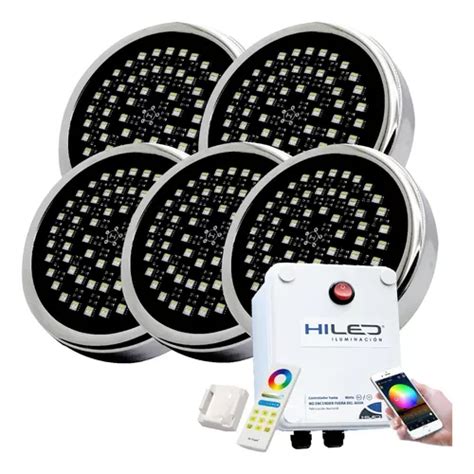 Luces Para Pileta Led Rgbw W Fuente Control Remoto Wifi