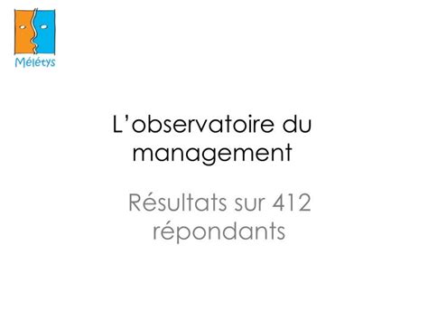 lobservatoire du management powerpoint