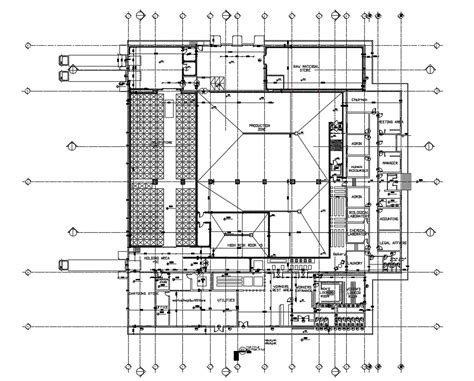 Factory Design Plan - Cadbull