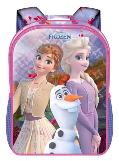 Mochila De Costas Frozen Anna E Elsa XERIUS Mochilas Magazine Luiza