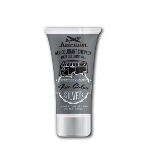 Gel Fixant Colorant Silver Argent