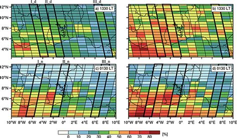 Radar Lidar Based Climatology A And C Mean Cloud Fraction When